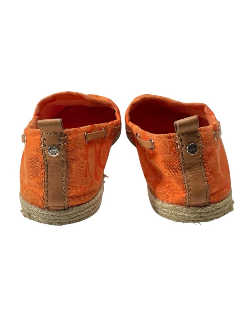 Coach Mellow Espadrille Orange Slip-On Shoes in size 8M - Picture 5 of 10